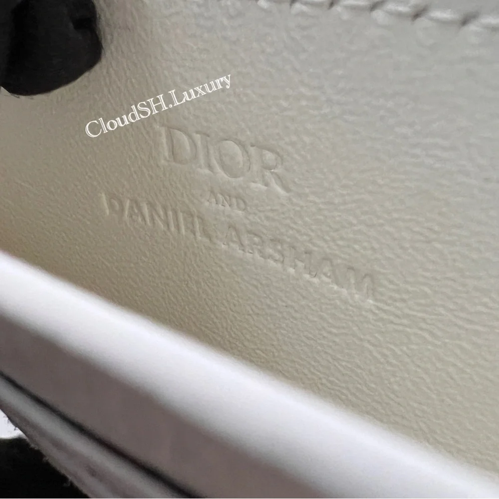 Auth Dior x Daniel Arsham Newspaper Print Card Holder - PreLoved